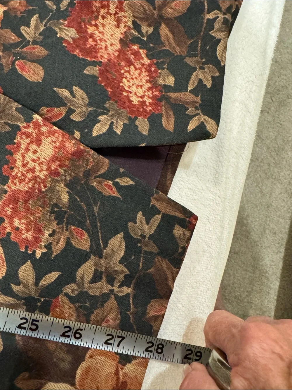 VTG Women’s Jacket & Skirt Set Floral Fall Colors Office Dinner SZ 14